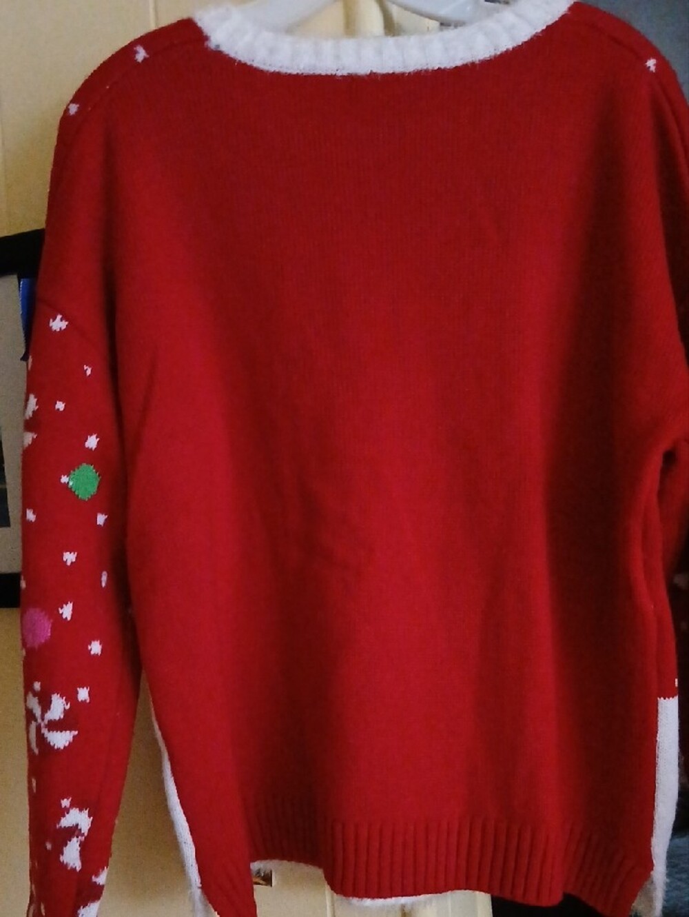 Peanuts Women's Red & White Snoopy Gingerbread Sweater - Picture 5 of 5